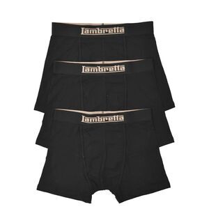 Lambretta Mens Essential Boxer Shorts (Pack of 3) / Black